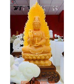 Tượng phật quan âm bằng ngọc onyx 